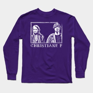 Christiane F /// Punkstyle Vintage Design Long Sleeve T-Shirt